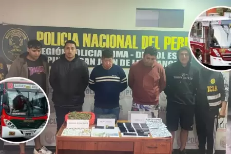 Desarticulan banda dedicada a extorsionar empresas de transporte