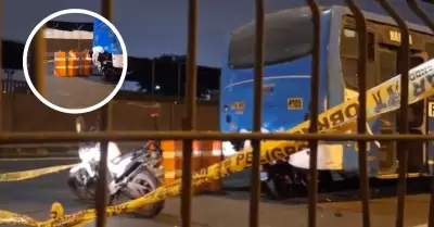 Rímac: Motociclista muere tras chocar contra la parte trasera de bus del 'Chino'