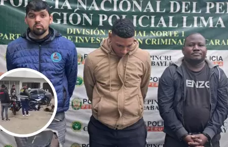 Capturan a extorsionadores extranjeros que exigan cupos en Carabayllo