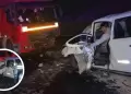 Camioneta intenta invadir carril y choca contra camin en Arequipa: Ambos conductores resultaron heridos