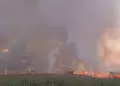 Ucayali: Incendio forestal afect a 500 hectreas del casero El Milagro