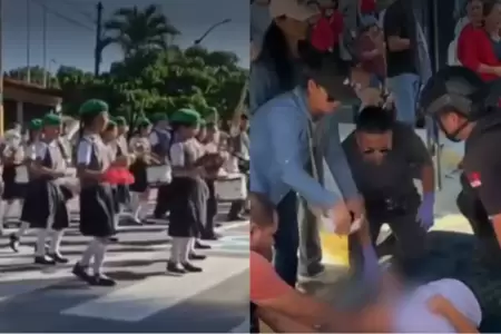 Iquitos: Ms de 100 escolares se desmayan durante desfile