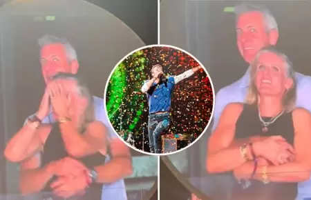Revelan aparente infidelidad en concierto de Coldplay