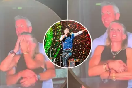 Revelan aparente infidelidad en concierto de Coldplay