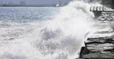 Fuerte oleaje en el litoral peruano.