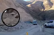 Deslizamiento de tierra y rocas bloquea carretera Tacna Collpa La Paz