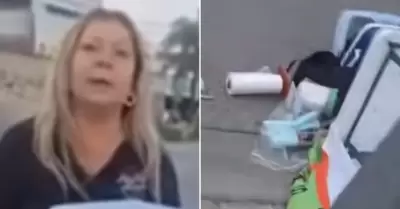 Mujer agrede a vendedora de tamales