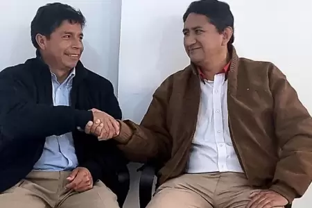 Pedro Castillo y Vladimir Cerrn