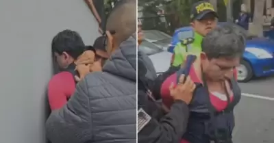 Hombre vestido de mujer es detenido tras ingresar al baño de un colegio