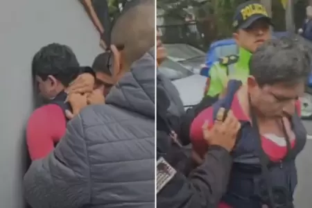 Sujeto vestido de mujer en Miraflores ser liberado