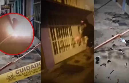 Delincuente casi se quema vivo