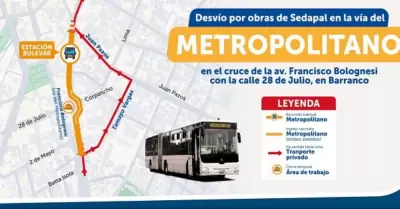 Inician plan de desvío vehicular por 30 días en Barranco.