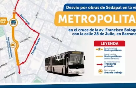 Inician plan de desvo vehicular por 30 das en Barranco.