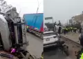 Ms de 20 heridos dej el despiste y volcadura de una combi en la autopista Ramiro Prial