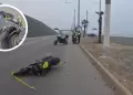 Trgico! Joven pierde la vida tras despiste de su moto lineal en plena avenida Costanera