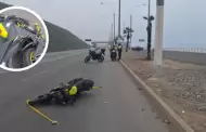 Trgico! Joven pierde la vida tras despiste de su moto lineal en plena avenida Costanera