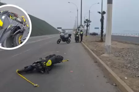 Joven muere tras despiste de su motocicleta en Av. Costanera