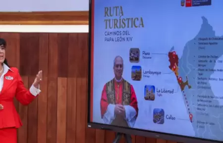 Mincetur lanza hoy el proyecto "Caminos del Papa Len XIV".