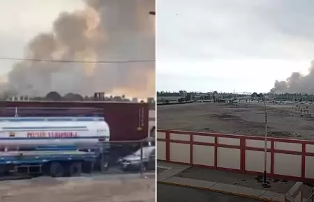 Incendio en la avenida Nstro Gambetta
