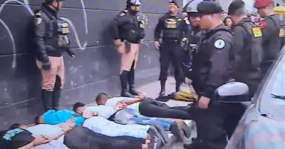 Capturan 9 presuntos delincuentes que iban a robar un banco
