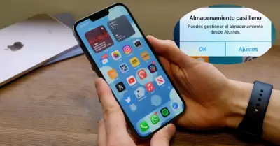iPhone con poco espacio.