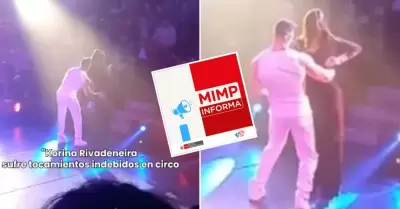 MIMP condena tocamientos indebidos contra Korina Rivadeneira en circo
