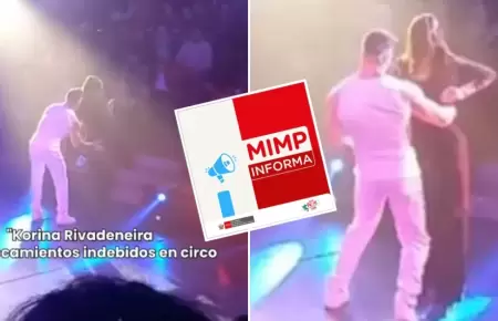 MIMP condena tocamientos indebidos contra Korina Rivadeneira en circo
