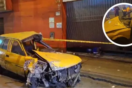 Auto se estrella contra portn de negocio en Independencia