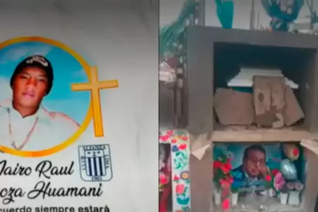 Barristas de la U profanan tumba de hincha de Alianza Lima