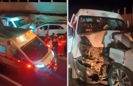 Accidente deja al menos nueve heridos en Arequipa.