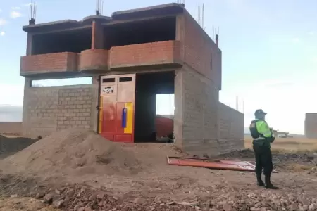 La escena del asesinato a minero en Puno.