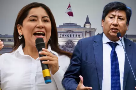 Kelly Portalatino y Waldemar Cerrn