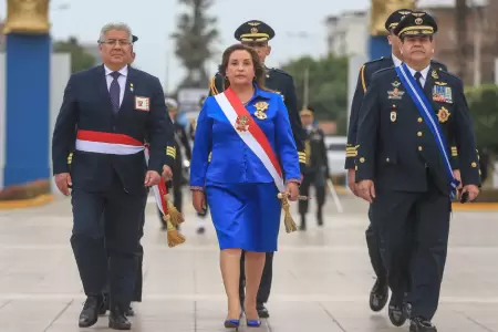 Dina Boluarte da mensaje por el Da de la Fuerza Area