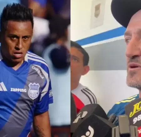 Entrenador de Christian Cueva aclar su presente en Emelec.
