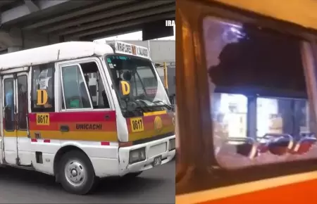Buses fueron atacados en San Juan de Miraflores.