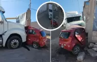 Triler se desenganch y aplast a mecnico en Arequipa: Vctima perdi una pierna y est en coma