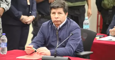 Pedro Castillo durante un juicio.