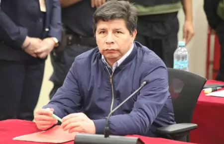 Pedro Castillo durante un juicio.