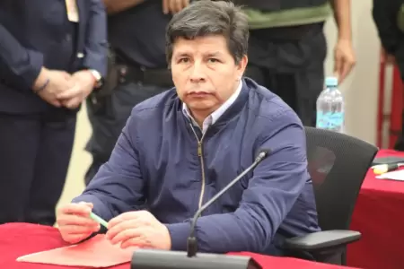 Pedro Castillo durante un juicio.