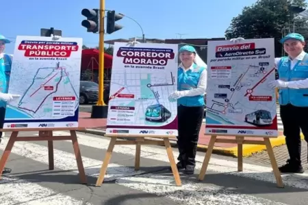 Conozca los desvos vehiculares por el cierre de la Av. Brasil debido a la Parad