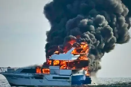 Incendio en el yate