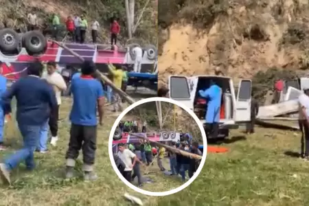Accidente en Tarma: Bus interprovincial se vuelca y deja varios heridos