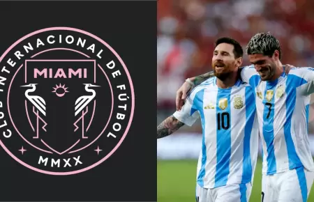 Messi y De Paul jugarn juntos en el Inter Miami.