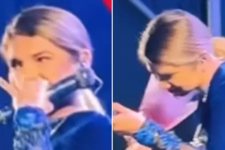 Susana Alvarado se quiebra durante concierto