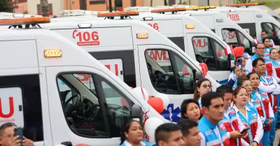 Minsa ampla flota de ambulancias del SAMU