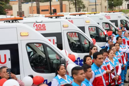 Minsa ampla flota de ambulancias del SAMU