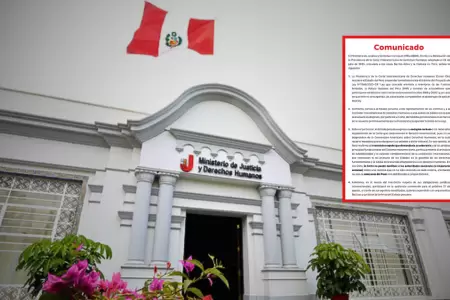 MINJUSDH en comunicado
