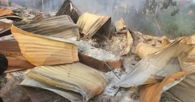 Restos cerca al templo atacado en la RDC.