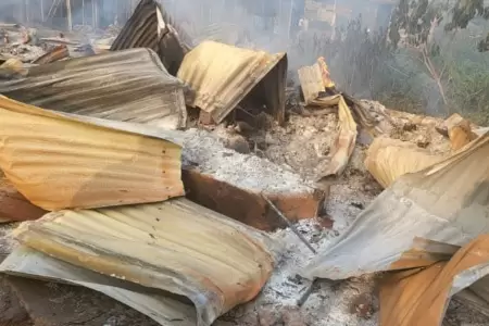 Restos cerca al templo atacado en la RDC.