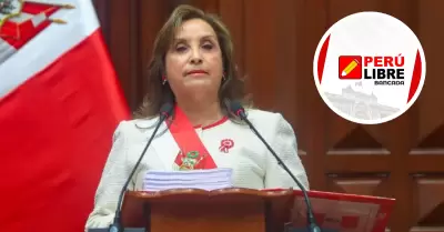 Dina Boluarte marca distancia de Per Libre